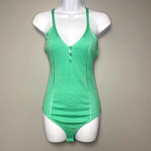 ASOS Mint Green Lightweight Sheer Knit Bodysuit Size 2